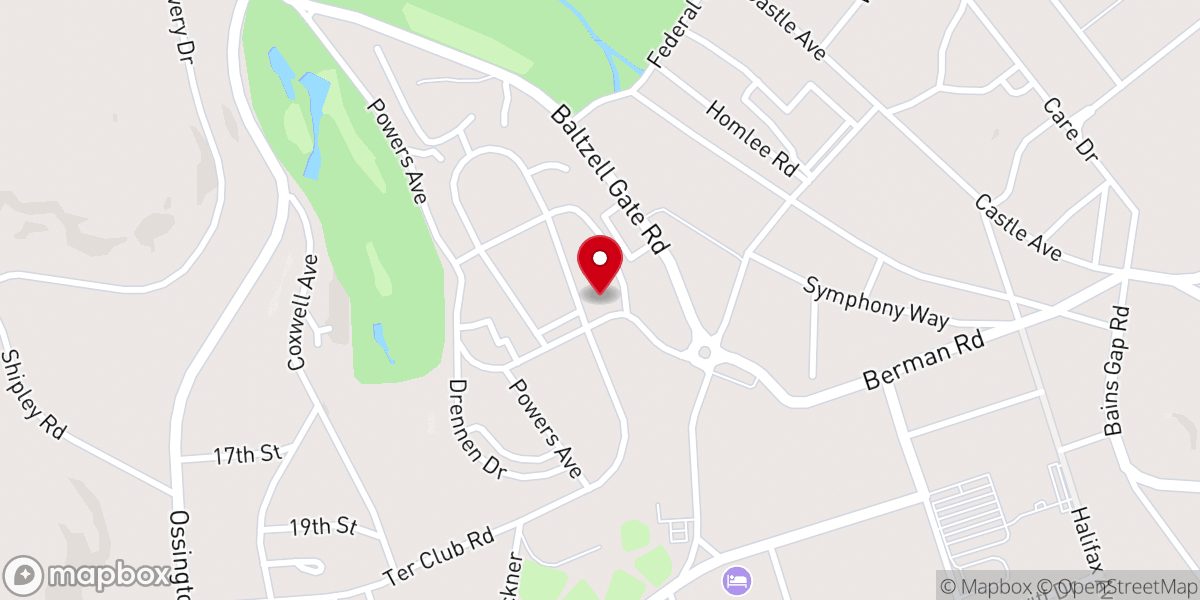 Map showing location of Silver Chapel