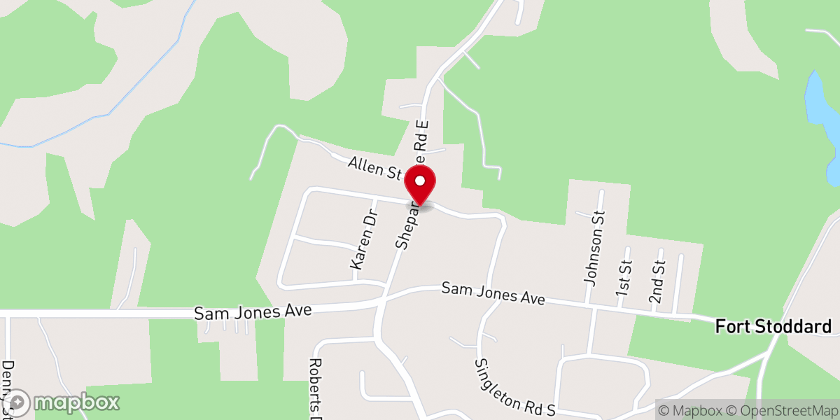 Map showing location of Mount Vernon Church
