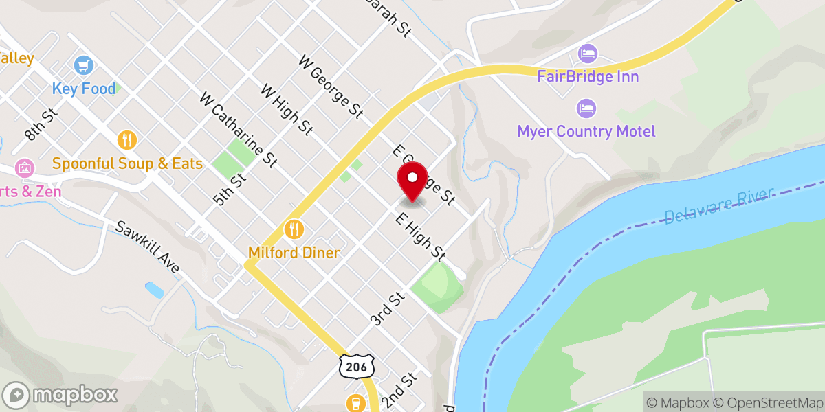 Map showing location of St. Patrick Church Rec Hall