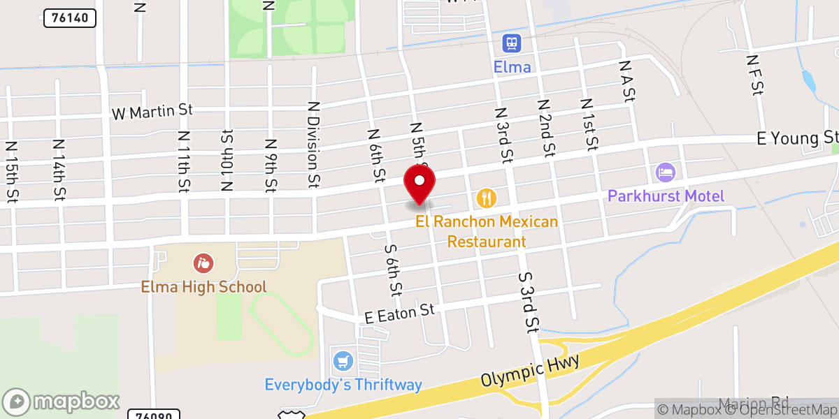 Map showing location of Grace Community Church