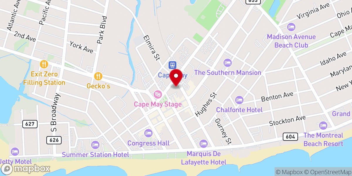 Map showing location of Our Lady Star of the Sea Parish Hall