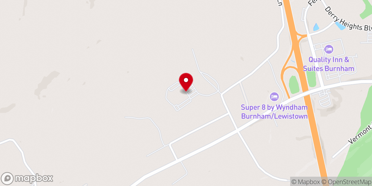 Map showing location of Calvary Bible Church