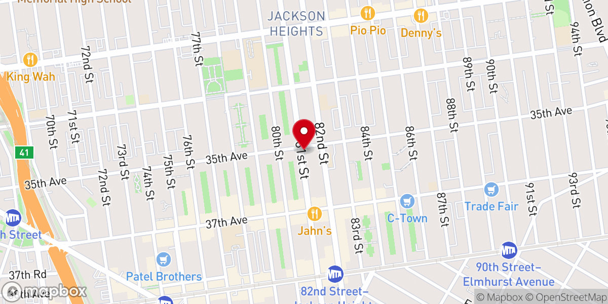 Map showing location of Community United Methodist Church - Food Distribution Center