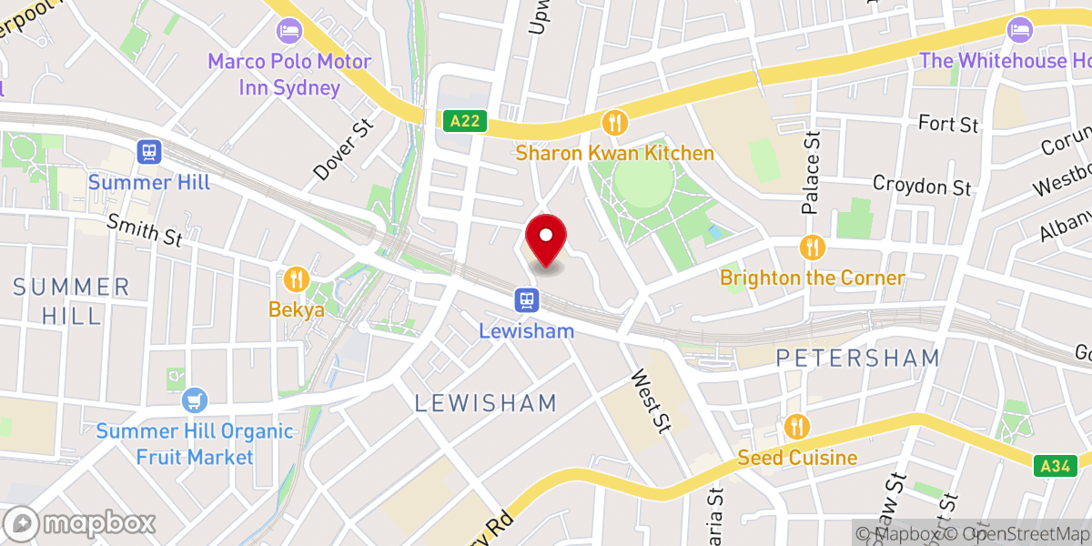 Map showing location of Church of Saint Thomas of Canterbury