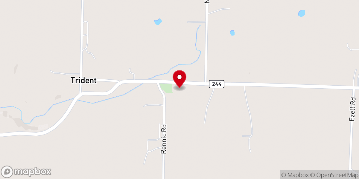 Map showing location of Norwood Prairie Presbyterian Church