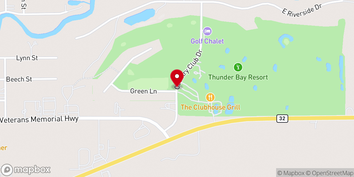 Map showing location of Faith Lutheran Church