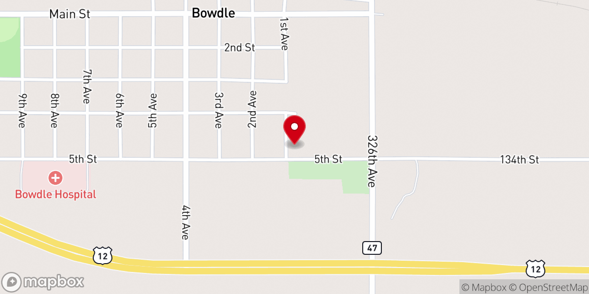 Map showing location of St Paul ELCA