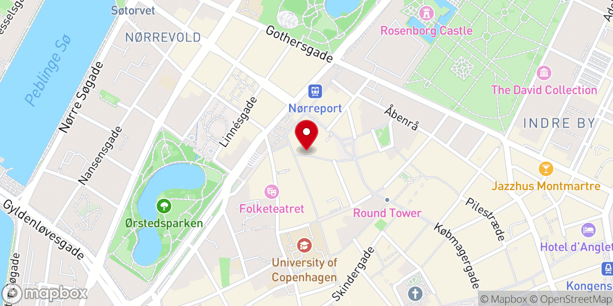Map showing location of Københavns Stift
