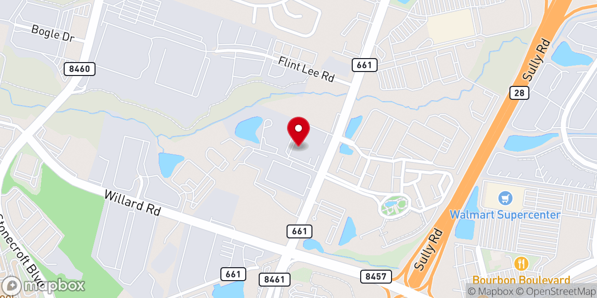 Map showing location of New Life Church of Washington