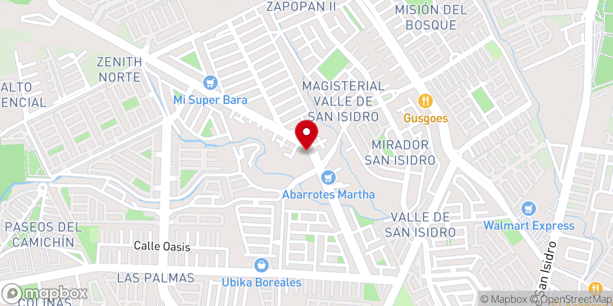 Map showing location of Parroquia Santa Faustina Kowalska