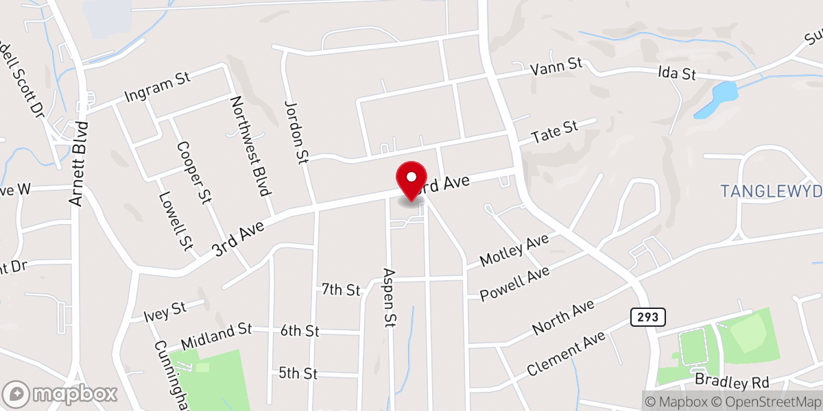 Map showing location of Compassion Church