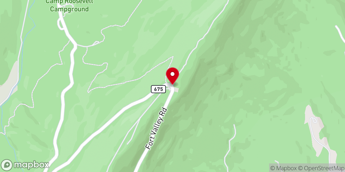 Map showing location of Kennedy Peak Trailhead