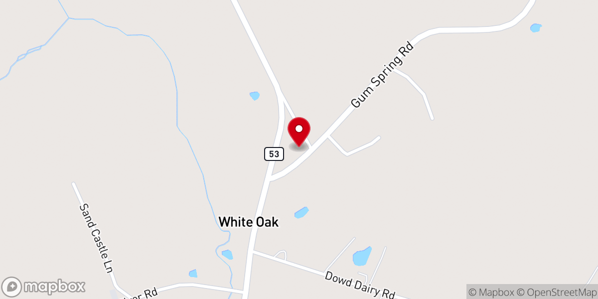 Map showing location of Bladen Charge United Methodist Parsonage