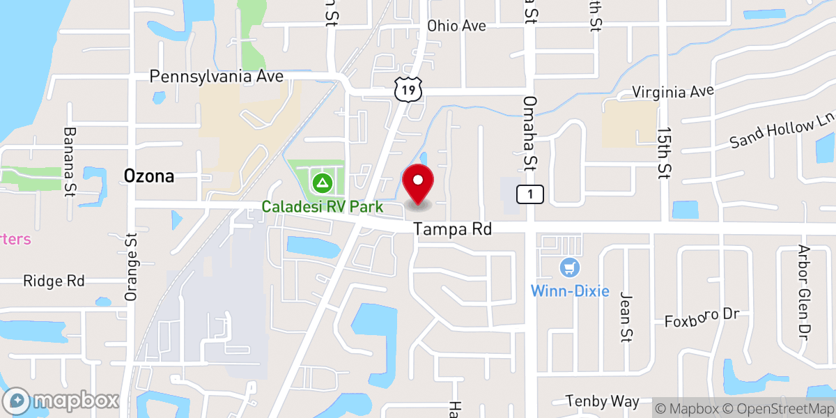 Map showing location of Crossroads Chapel