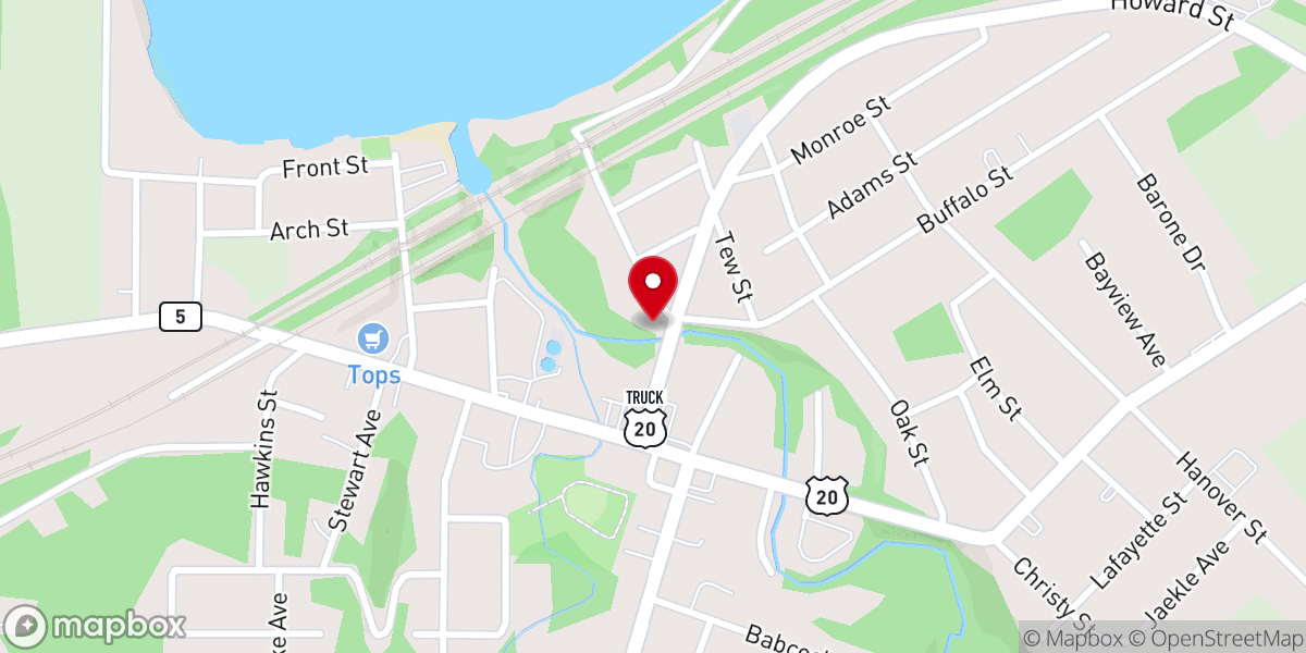 Map showing location of St. Alban's Episcopal Church