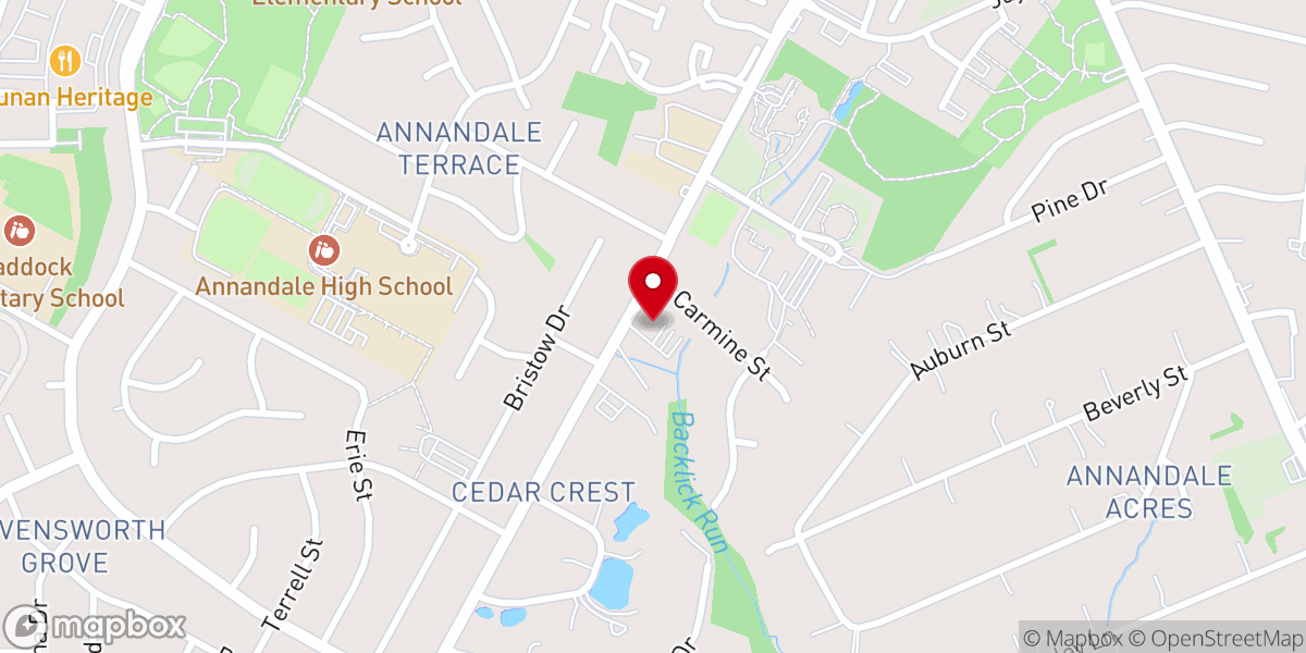 Map showing location of Annandale Church of Christ