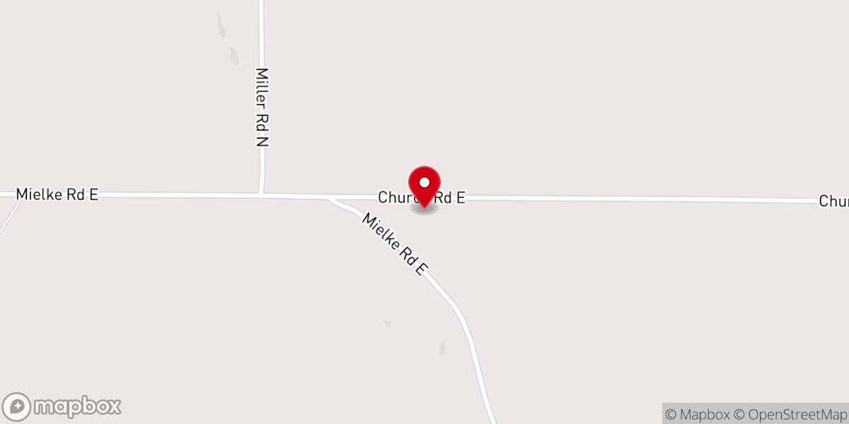 Map showing location of Zion United Methodist Church