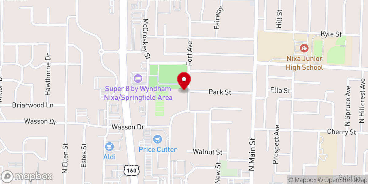 Map showing location of Grace Apostolic Church