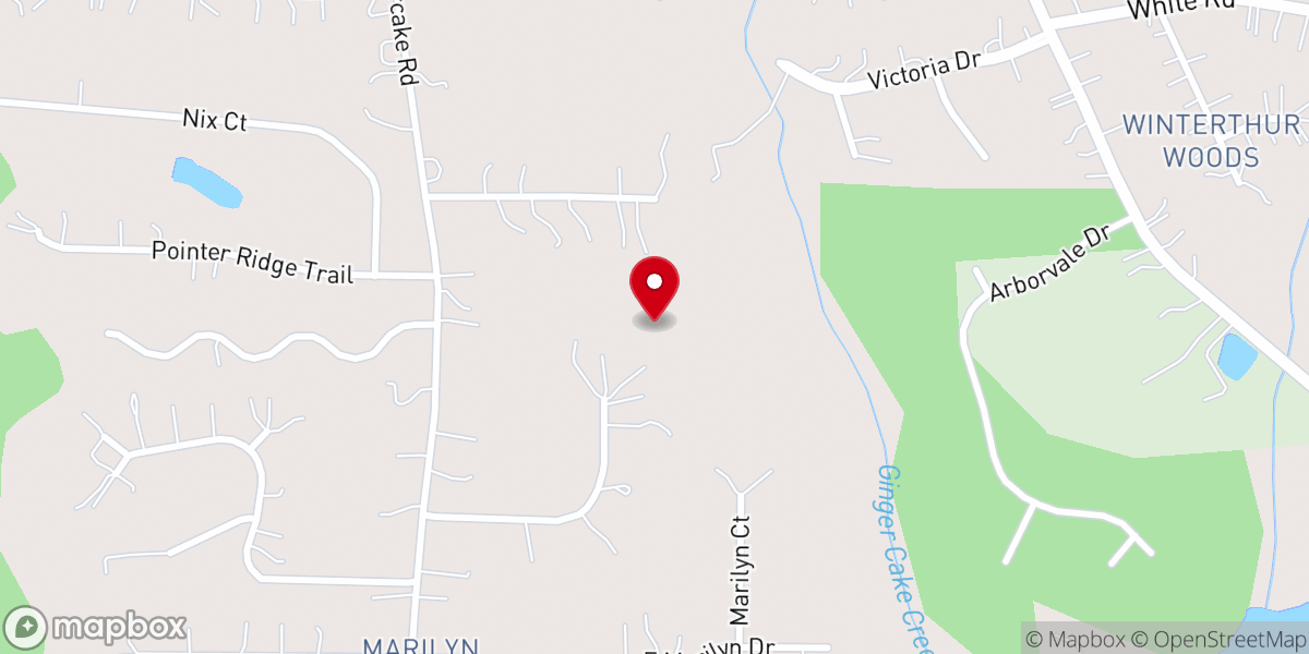 Map showing location of Shekinah Glory Fellowship Center