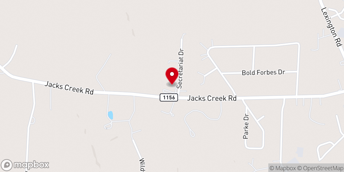 Map showing location of Fountain Park First Church of God