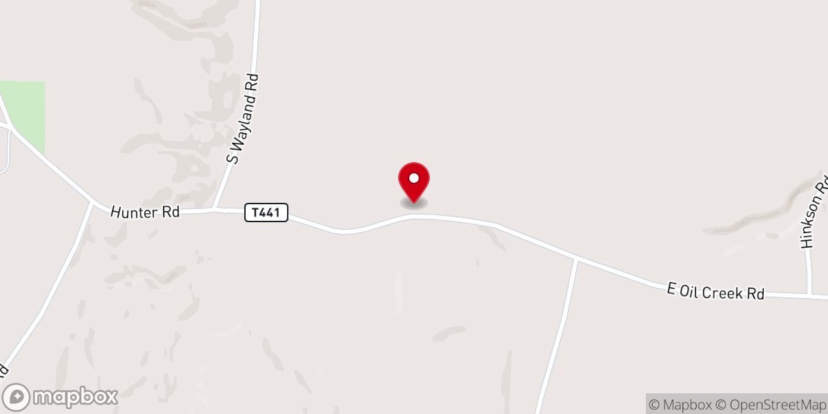 Map showing location of Pine Grove Church