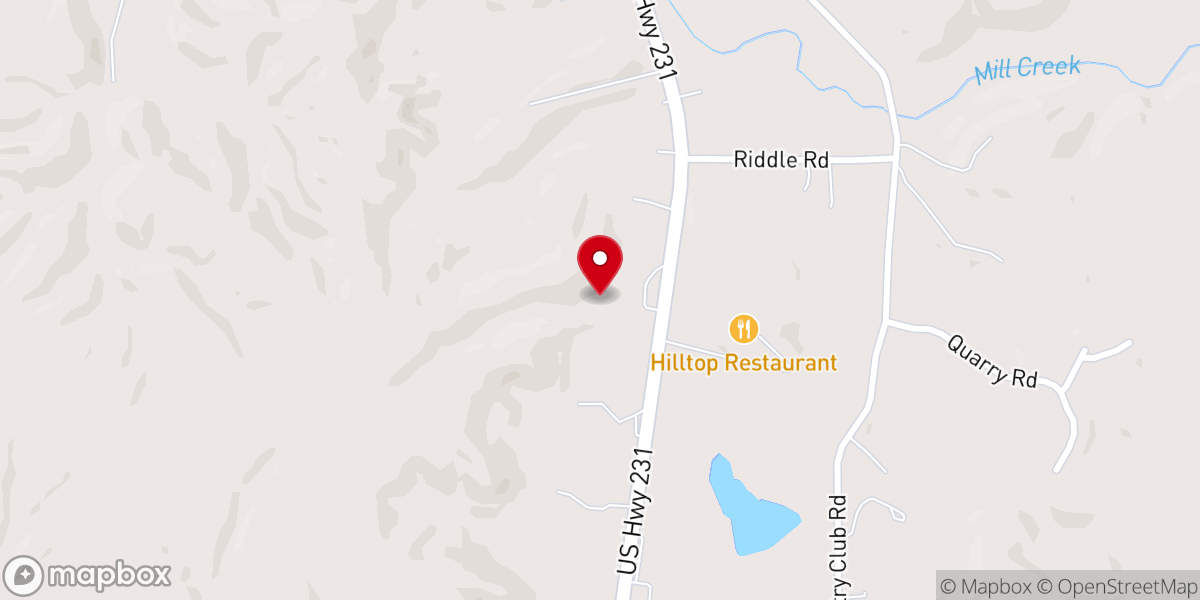 Map showing location of Shiloh Church
