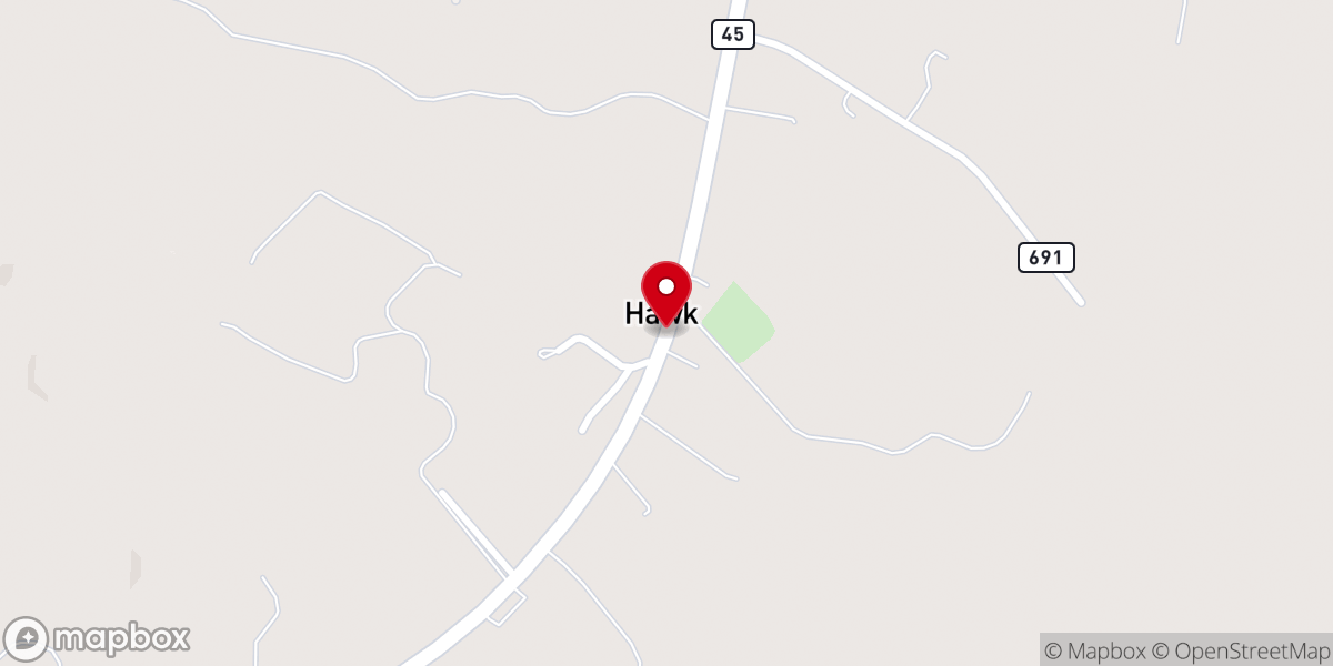 Map showing location of Guthrie Memorial Chapel