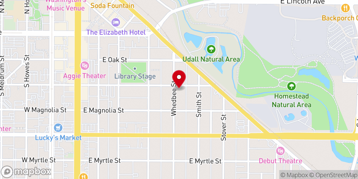 Map showing location of Grace Presbyterian Church