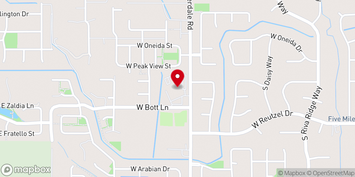 Map showing location of Cloverdale Church of God