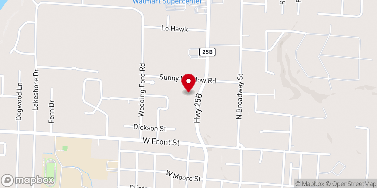 Map showing location of New Life Church Outreach