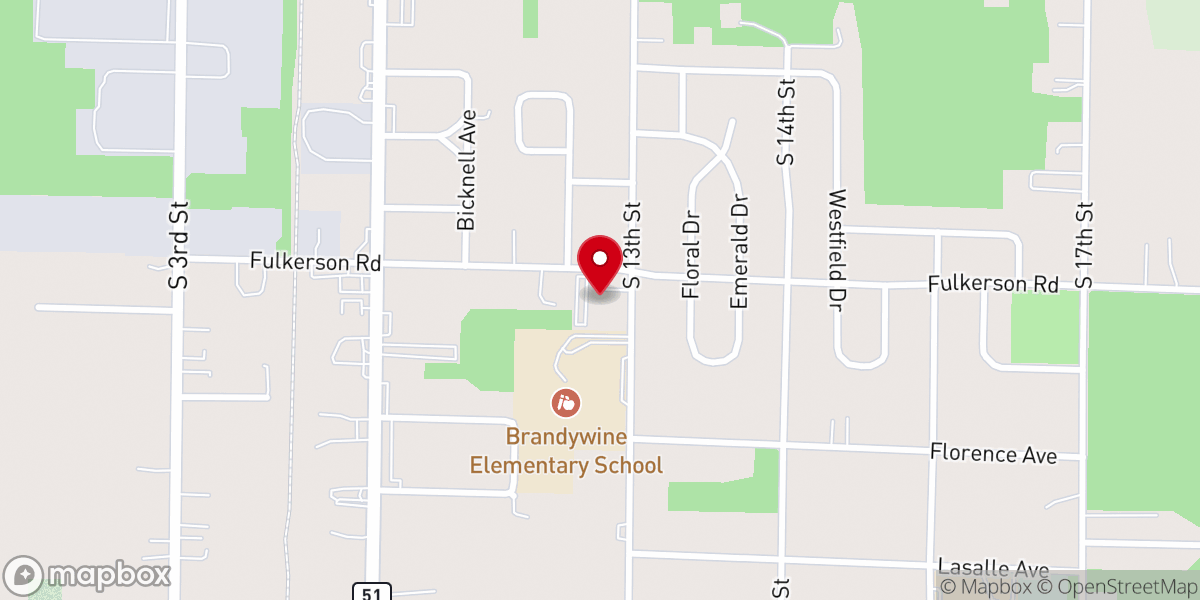 Map showing location of Redeemer Church