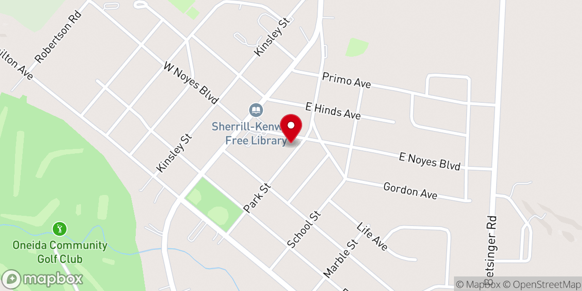 Map showing location of Christ Methodist Church