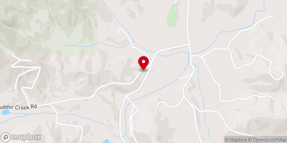 Map showing location of Enotah Baptist Church
