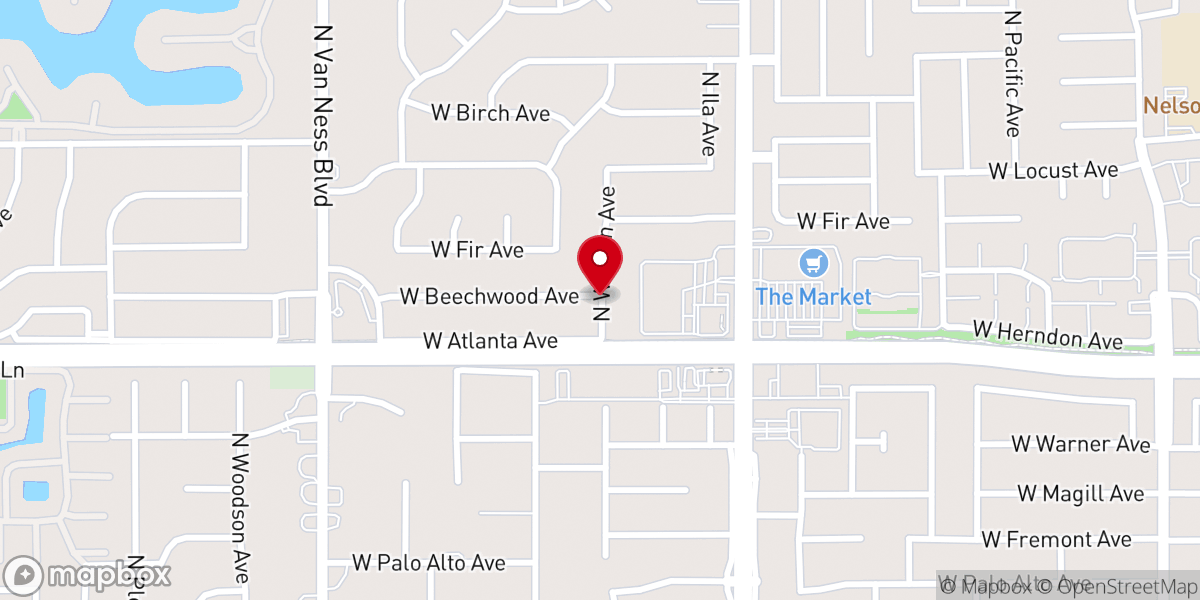 Map showing location of River Bluffs Church
