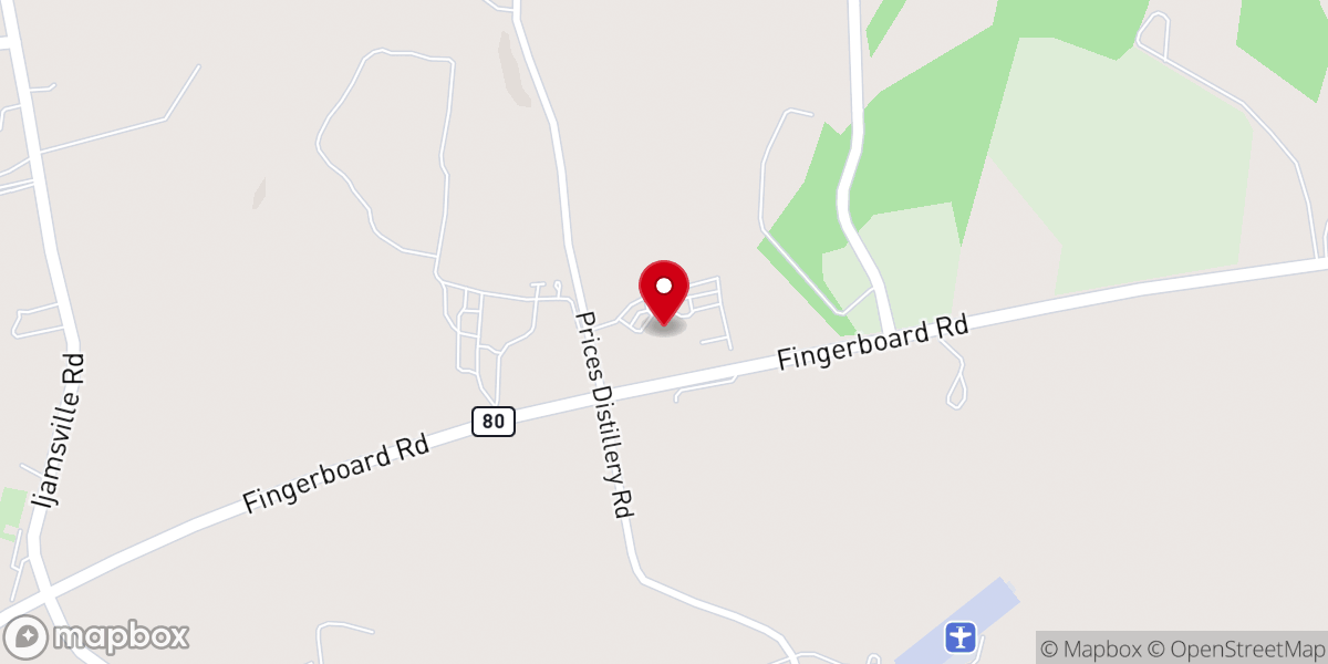 Map showing location of St. Ignatius of Loyola Catholic Church