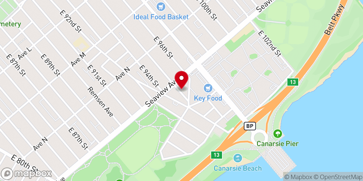 Map showing location of Brooklyn Hebrew Society of the Deaf Inc