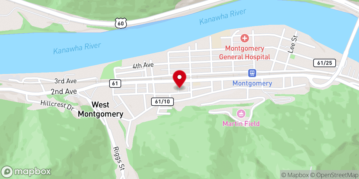 Map showing location of Immaculate Conception Catholic Church