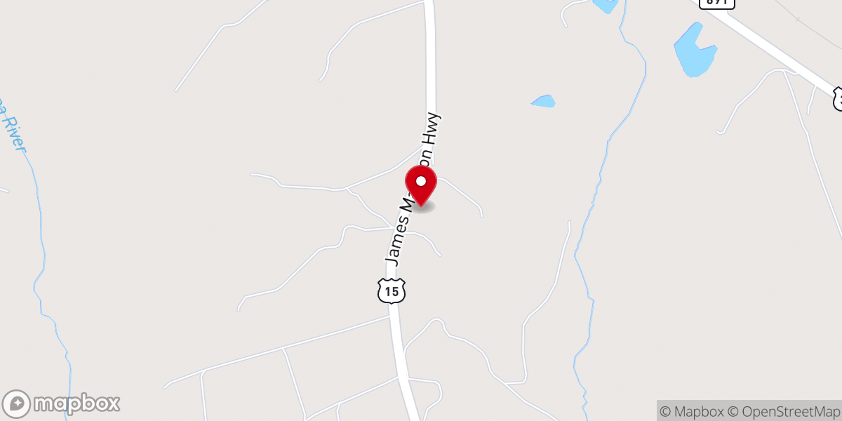 Map showing location of The Church VA