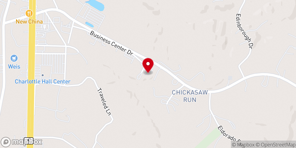 Map showing location of Solid Rock Baptist Church