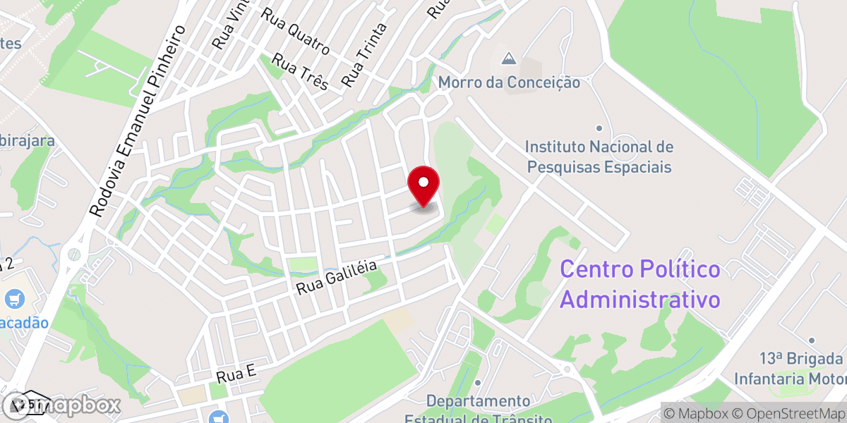 Map showing location of Igreja Pentecostal Aliança Com a Cruz