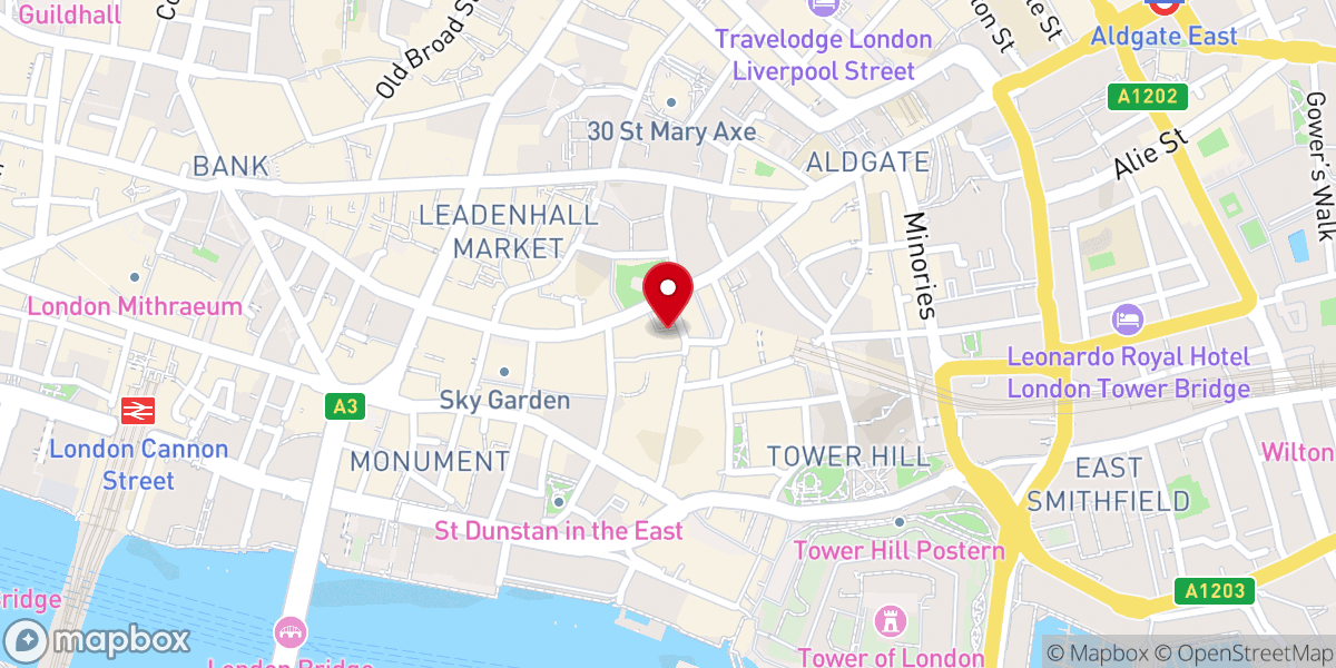 Map showing location of All Hallows Staining Church Tower