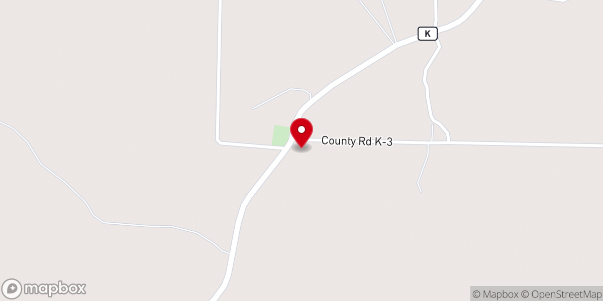 Map showing location of Bellview Church