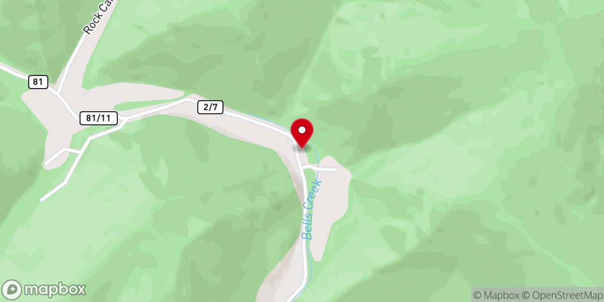 Map showing location of Bell Creek Community Church
