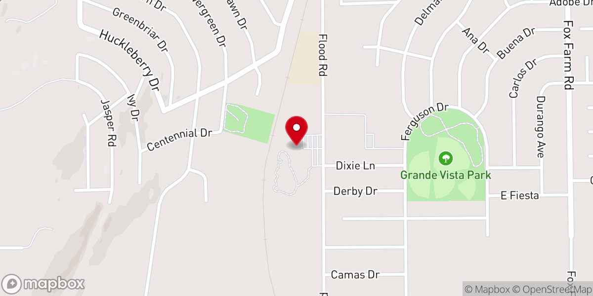 Map showing location of Valley Community Bible Church