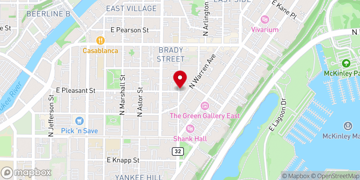 Map showing location of Invisible Faith Christian Methodist Episcopal Church