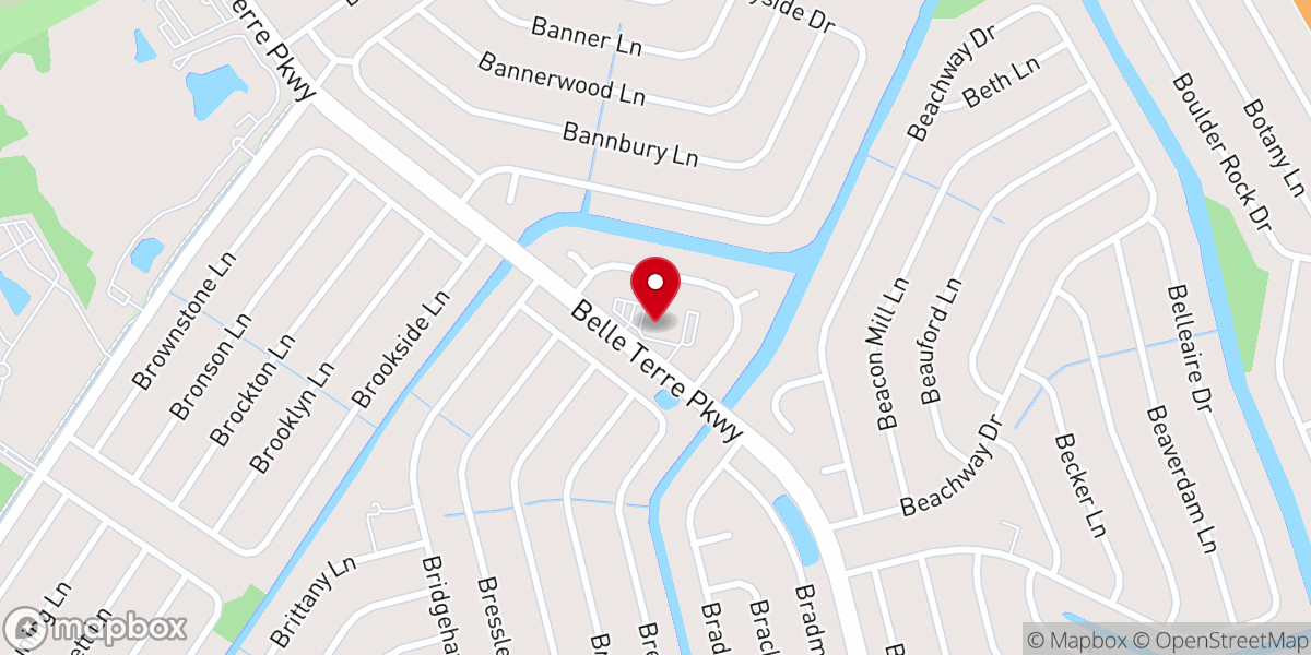 Map showing location of St Thomas Episcopal Church