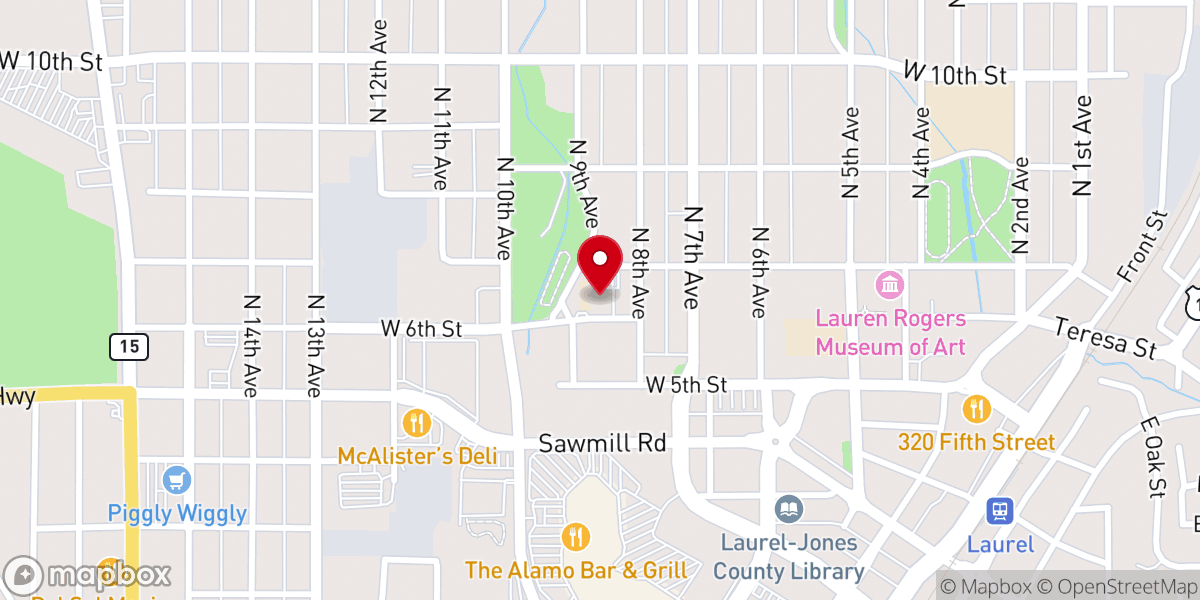 Map showing location of Immaculate Conception Church