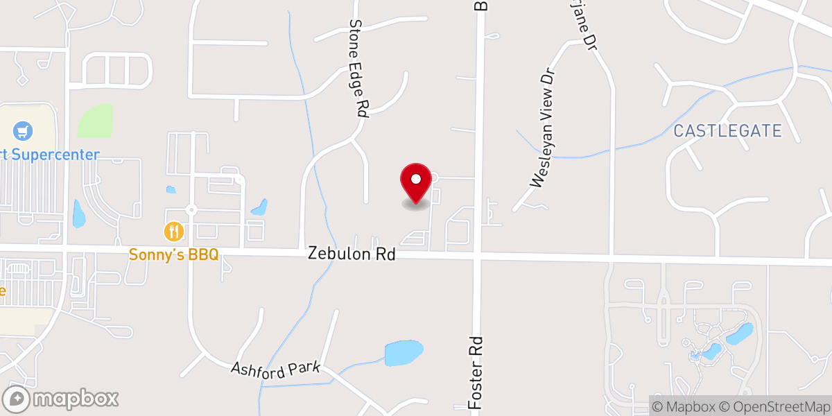 Map showing location of Stone Edge Church