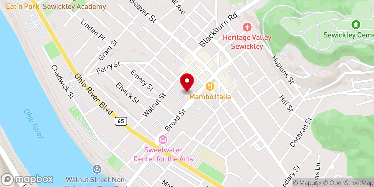 Map showing location of Learning Tree
