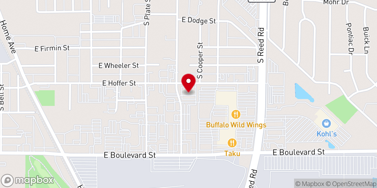 Map showing location of Bridgeway Church mtg Wednesday 7pm